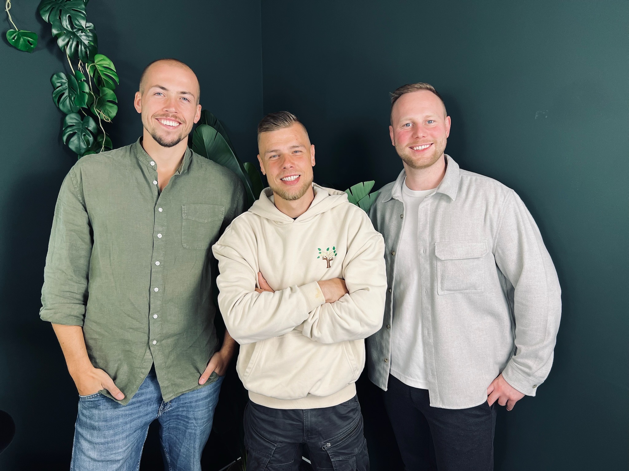 TREELAX-Gründungspartner Tristan Ammer, Louis Krüger und Erik Dimter (v. l.)